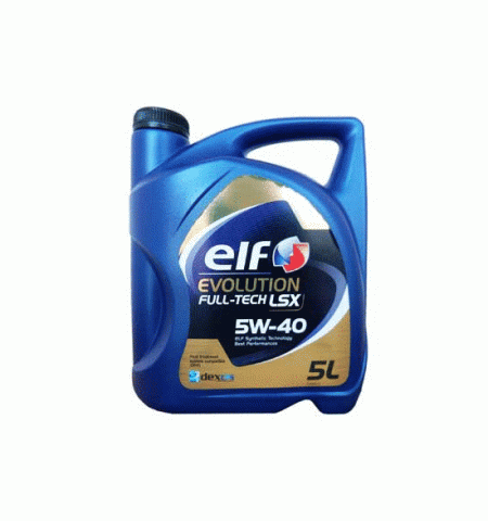 Моторное масло ELF Evolution Full-Tech LSX 5W-40 5 л Моторное масло ELF Evolution Full-Tech LSX 5W-40 5 л
