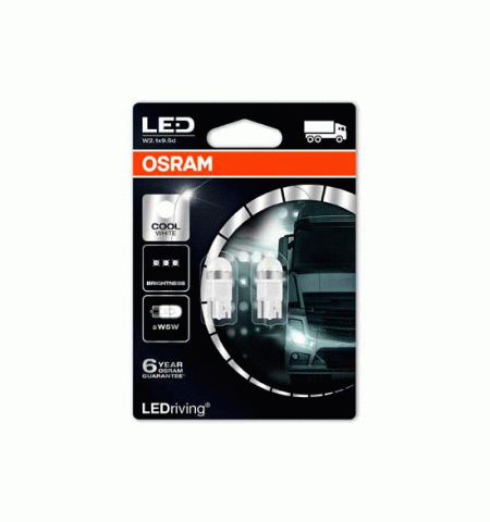 Автолампы Osram 2824CW-02B LED W5W 24V 1W 6000K