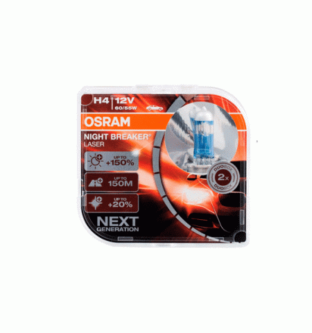 Галогенная лампа Osram 64193 NL +150%  H4 12V 60/55W