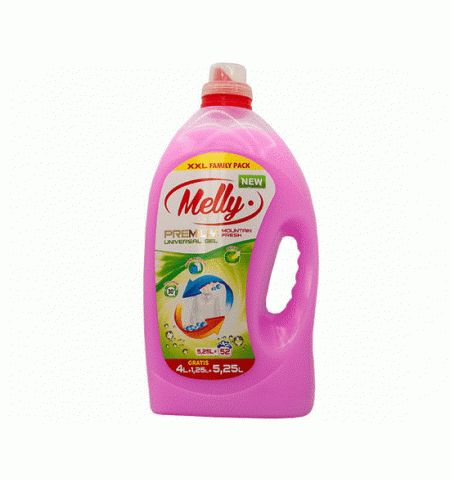 Порошок жидкий для стирки ''Melly'' Premium Mountain Fresh pink 5.250л