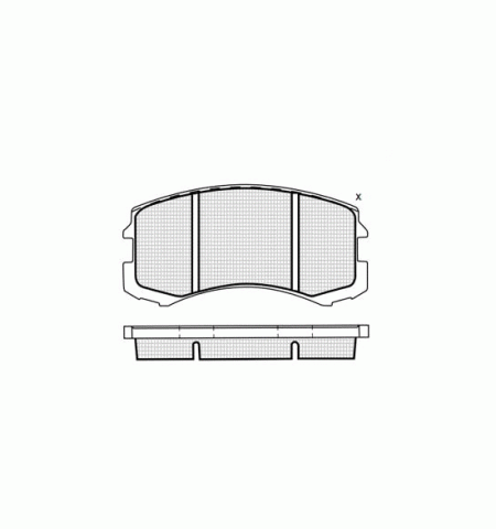 Колодки DBS3068 Е1671 T1671 Mitsubishi Lancer 03  F