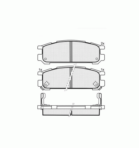 Колодки DBS3042  SP211 T3021