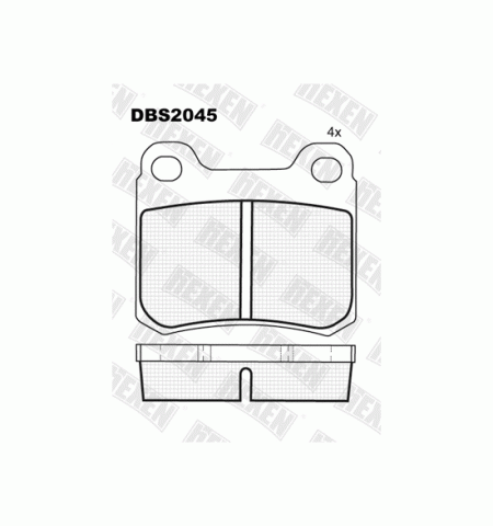 Тормозные колодки DBS2045 (SP 200) (T1010) * Mercedes (W124,201,202) задн.