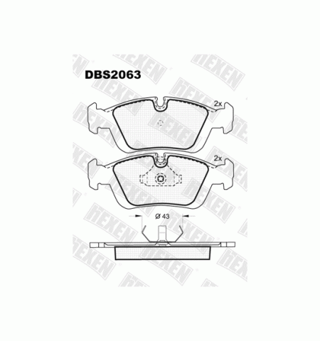 Тормозные колодки DBS2063 (SP 164) (T1037) * BMW 3 (E36), Z3 (E36) пер.
