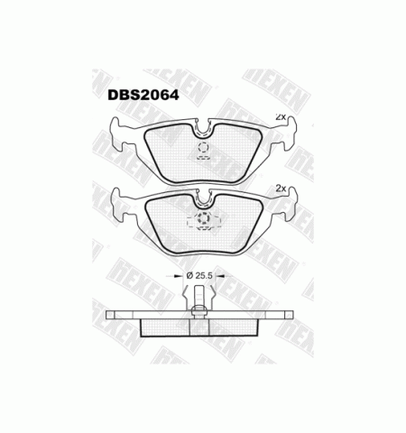 Тормозные колодки DBS2064 (SP 198) (T 1039)* BMW 3 (E30,E36), Z3 (E36) пер.