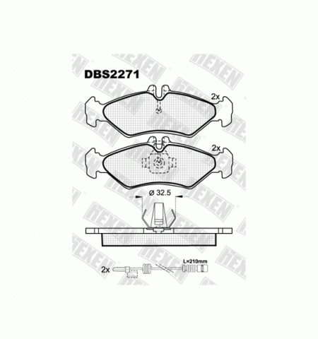 Тормозные колодки DBS2271 (SP 301) (T1142)  * Mercedes Sprinter / VW LT 28-35 задн.
