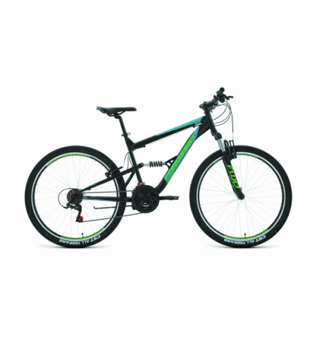 Горный велосипед FORWARD RAPTOR 27,5 1.0 (27,5" 18 ск. Рост 18") 2020-2021, черный/бирюзовый