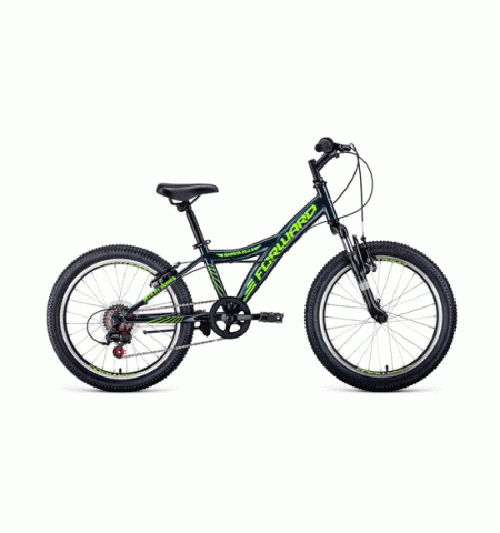 Велосипед подростковый FORWARD DAKOTA 20 2.0 (20" 6 ск. Рост 10.5") 2020-2021, серый/желтый