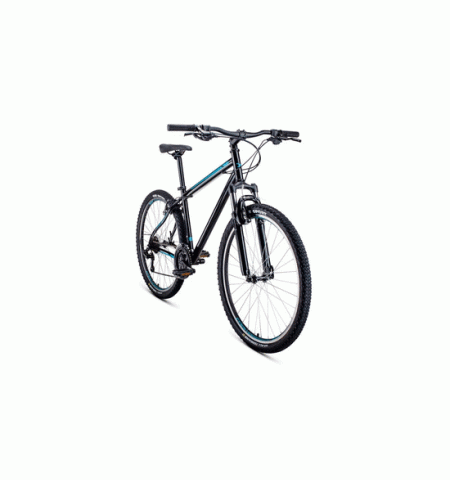 Горный велосипед FORWARD SPORTING 27,5 1.2 (27,5" 21 ск. Рост 19") 2020-2021, черный/бирюзовый Горный велосипед FORWARD SPORTING 27,5 1.2 (27,5" 21 ск. Рост 19") 2020-2021, черный/бирюзовый