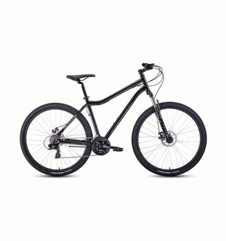 Горный велосипед FORWARD SPORTING 29 2.2 disc (29" 8 ск. Рост 21") 2020-2021, черный/темно-серый
