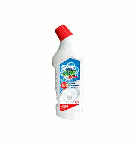 Средство для WC гель с  хлором Ultra Clean 1L