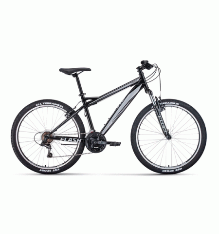 Горный велосипед FORWARD FLASH 26 1.2 (26" 21 ск. Рост 17") 2020-2021, черный/серый
