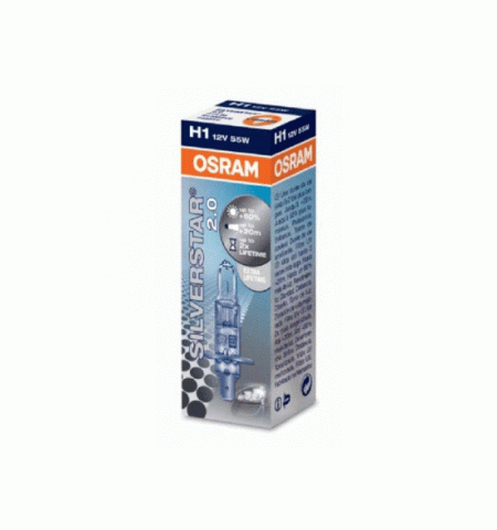 Автолампа OSRAM H1 SILVERSTAR 2.0 12V 55W P14.5s (64150SVS)