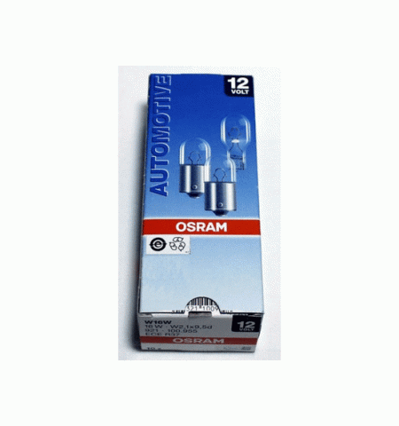 Автолампа OSRAM 12V W16W W2.1x9.5d (921)