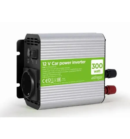 Invertor Auto Energenie EG-PWC300-01, 300W, Gri