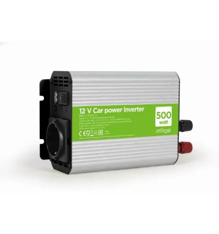 Invertor Auto Energenie EG-PWC500-01, 500W, Gri