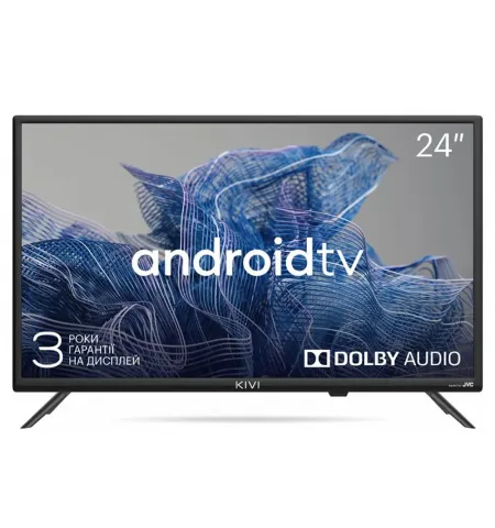 24" LED SMART TV KIVI 24H750NB, 1366x768 HD, Android TV, Negru