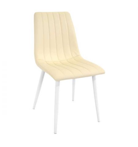 Scaun DC-90P~White PU+White legs