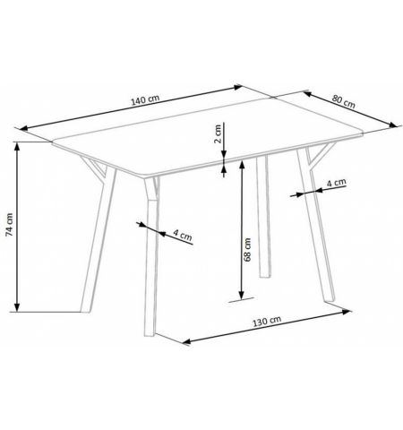 Стол Balrog прямоугольный
