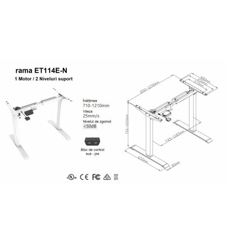 Стол с электроподъемом ET114