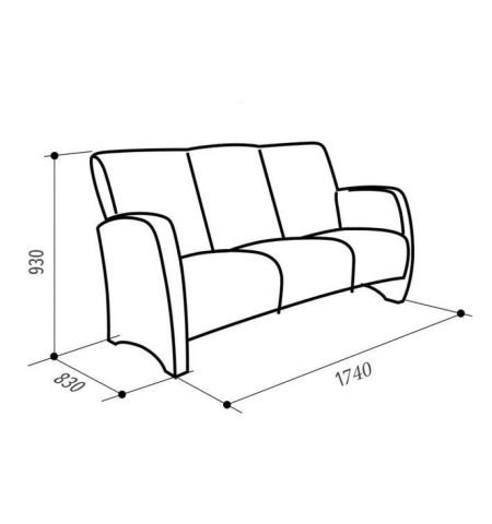 Диван Sindi, 3-местный