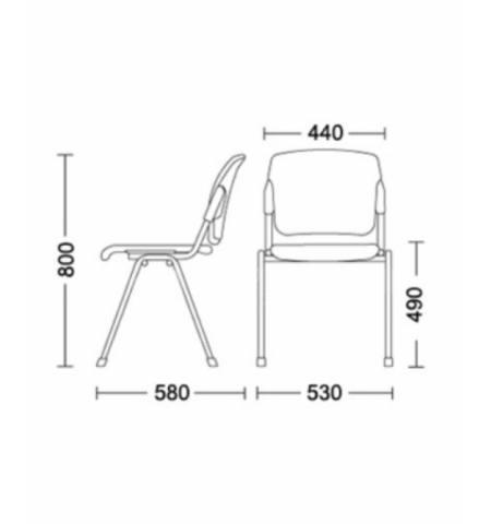 Стул Era серый