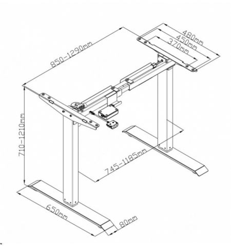 Стол с электроподъемом ET114