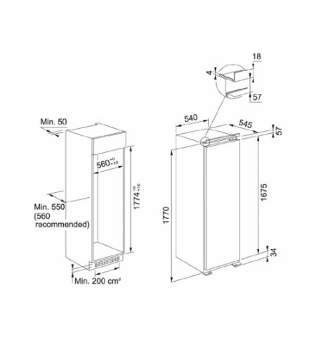 Морозильник встраиваемый FRANKE FSDF 330 NF NE F ( 118.0627.