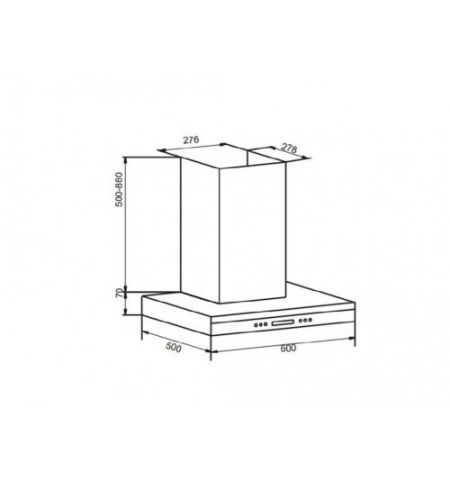 Вытяжка HANSA OKP662TH  нержавейка Вытяжка HANSA OKP662TH  нержавейка