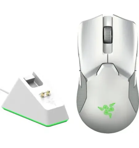 Gaming Mouse RAZER Viper Ultimate with Charging Dock, Alb