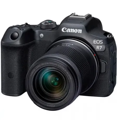 Aparat Foto Mirrorless Canon EOS R7 + RF-S 18-150 IS STM, Negru