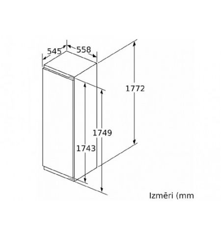 BOSCH холодильник KIL82AFF0 встраиваемый