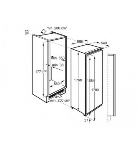 Морозильник AEG ABE818F6NC
