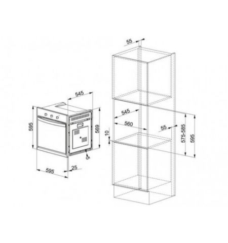 Встраиваемая электрическая духовка Franke CL 85 M Grafite гр Встраиваемая электрическая духовка Franke CL 85 M Grafite гр