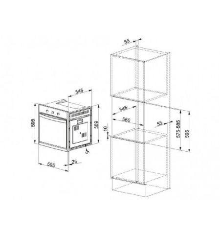 Встраиваемая электрическая духовка Franke CR 66 M WH F белый Встраиваемая электрическая духовка Franke CR 66 M WH F белый