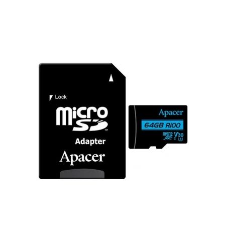 Apacer 64GB MicroSD Card + SD Adapter