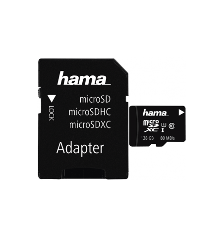 Hama 128GB MicroSD Card + SD Adapter