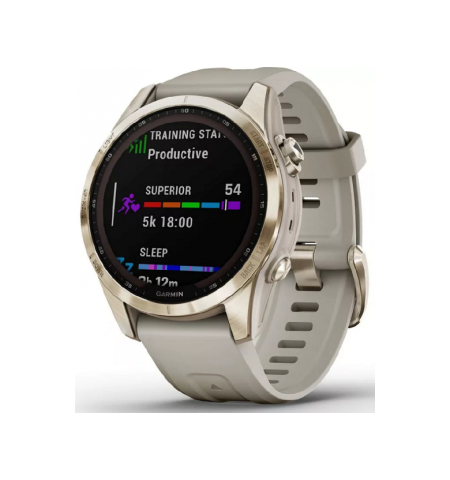 Garmin Fenix 7S Sapphire Solar Cream Gold