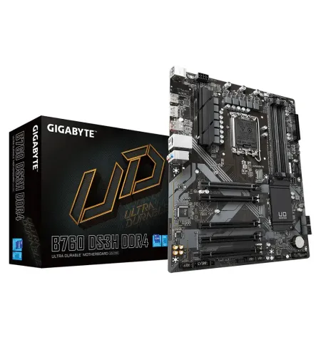 Материнская плата Gigabyte B760 DS3H DDR4, LGA1700, Intel B760, ATX