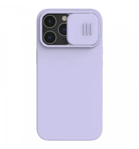 Husa Nillkin iPhone 13 Pro Max, CamShield Silky Silicone, Misty Purple