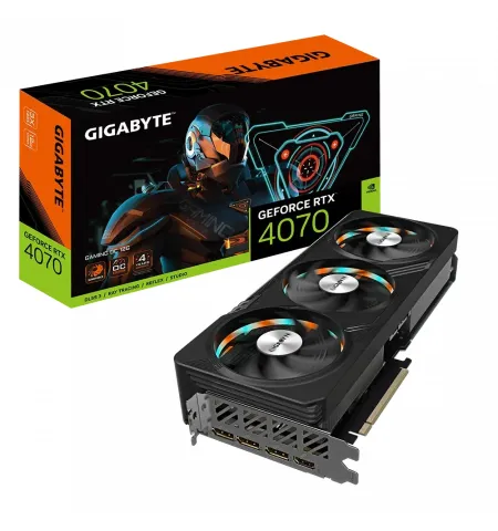 Видеокарта Gigabyte GV-N4070GAMING OC-12GD, 12ГБ GDDR6X 192бит (GV-N4070GAMING OC-12GD)