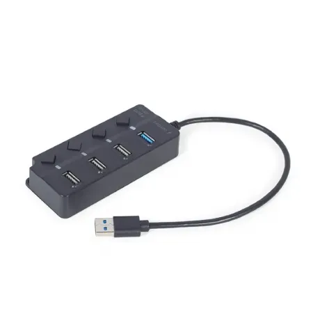 USB-концентратор Gembird UHB-U3P1U2P3P-01, Чёрный