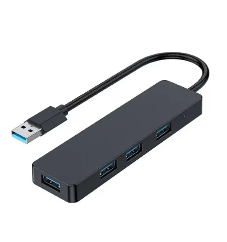 USB-концентратор Gembird UHB-U3P4-04, Чёрный