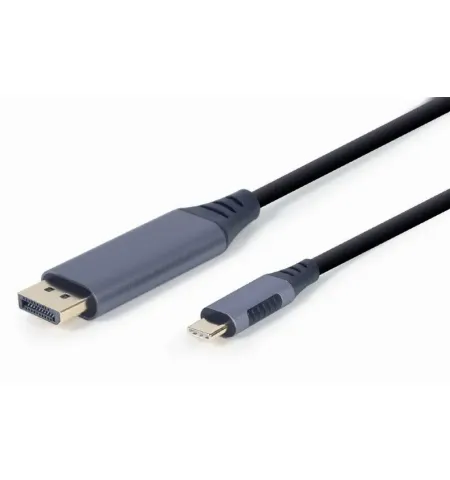 Видеокабель Cablexpert CC-USB3C-DPF-01-6, USB Type-C (M) - DisplayPort (F), 1,8м, Серый