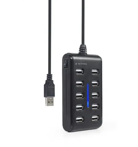 USB-концентратор Gembird UHB-U2P10P-01, Чёрный
