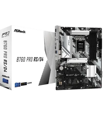 Материнская плата ASRock B760 PRO RS/D4, LGA1700, Intel B760, ATX