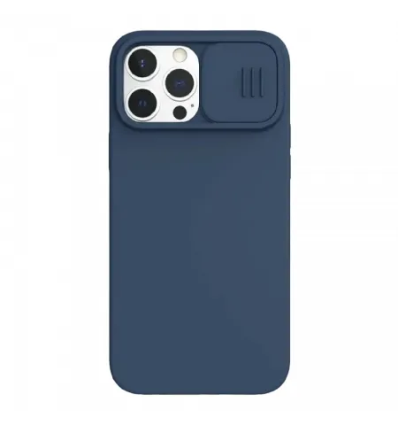 Чехол Nillkin iPhone 13 Pro Max, CamShield Silky Silicone, Темно-синий