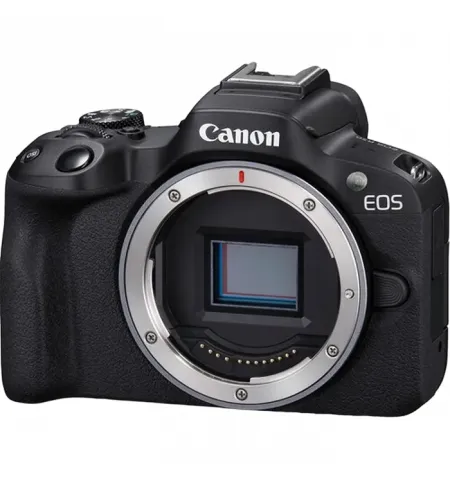 Aparat Foto Mirrorless Canon EOS R50 Black, BODY, Alb