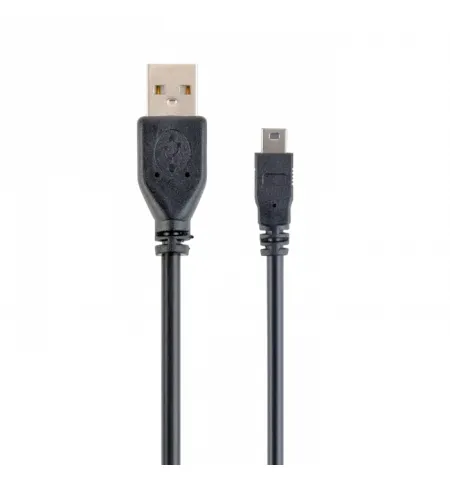 Cable de date Cablexpert CCP-USB2-AM5P-1, USB Type-A (F)/Mini-USB, 0,3m, Negru