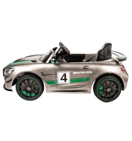 Электромобиль Mercedes-Benz GT4, серебристый Электромобиль Mercedes-Benz GT4, серебристый